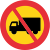 C7, Förbud mot trafik med tung lastbil 